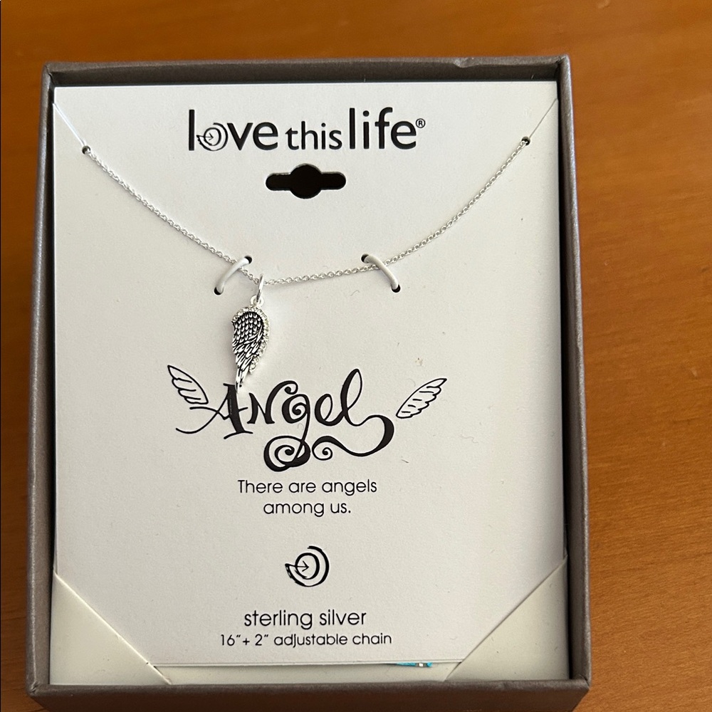 Silver Angel Wing Necklace